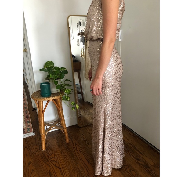 Sequin rose gold gown - Picture 3 of 7